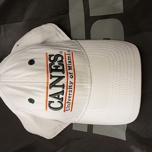 Miami Hurricanes 90s style 3 bar hat